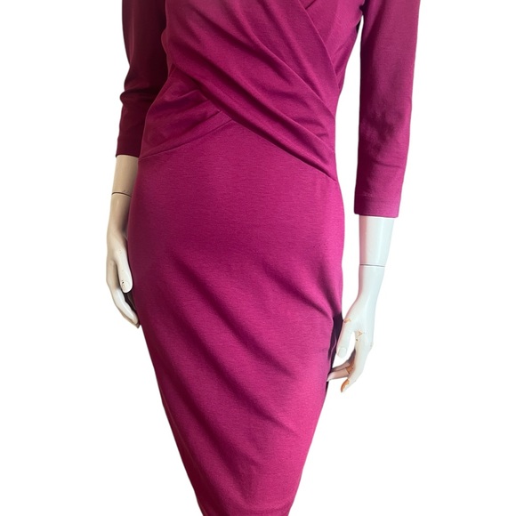 Boden Connie Ponte Dress (6R) Magenta - Picture 7 of 13